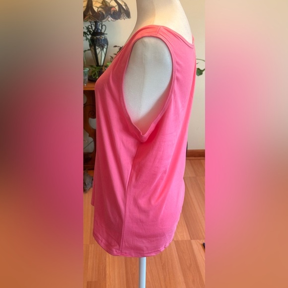 Women Dark Pink Tank Top Cami Undershirt Wide Strap Summer Medium Stretch 2xl - Picture 7 of 9